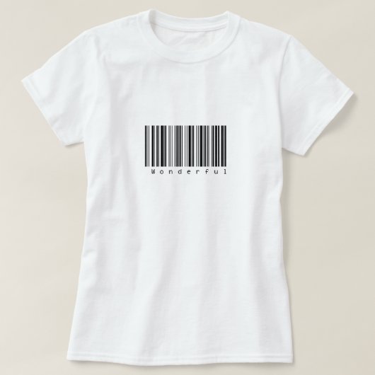 すばらしいバーコードのワイシャツ Tシャツ (デザイン正面)
