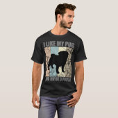 すばらしいパグシバの自慢のママ Tシャツ (正面フル)