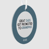 すばらしいパパは祖父に促進されて得ます オーナメント (正面)
