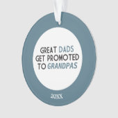 すばらしいパパは祖父に促進されて得ます オーナメント (正面)