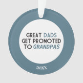 すばらしいパパは祖父に促進されて得ます オーナメント (正面)