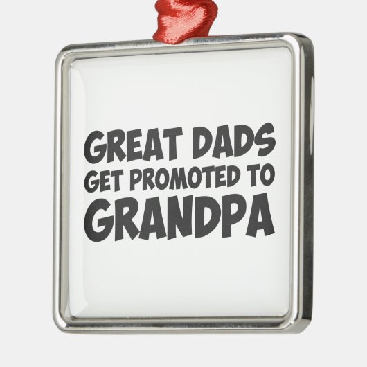 すばらしいパパは祖父に促進されて得ます メタルオーナメント (左)