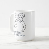 すばらしいパパ 混沌の王様 – 面白い父の日ギフト コーヒーマグカップ (正面左)