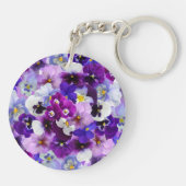 すばらしいパンジーだ。 キーホルダー (裏面)