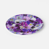 すばらしいパンジーだ。 ペーパープレート (アングル)