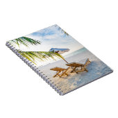 すばらしいビーチの日没 ノートブック (右側)