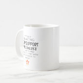 すばらしいピアサポートスペシャリストへの特別なギフト コーヒーマグカップ (正面左)