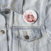 すばらしいピンクのグリッターの小剣 缶バッジ (インサイチュ)