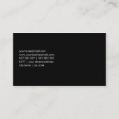 すばらしいファッションの世界 名刺 (裏面)