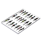 すばらしいファッションの女性のノート ノートブック (左側)