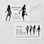 すばらしいファッションの小売業カード 名刺 (正面/裏面)
