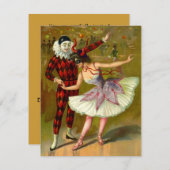 すばらしいプーリム・マスカレードパーティーの招待状 招待状 (正面/裏面)