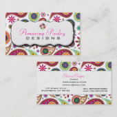 すばらしいペイズリー 名刺 (正面/裏面)