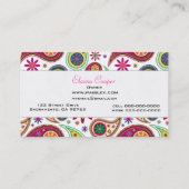 すばらしいペイズリー 名刺 (裏面)