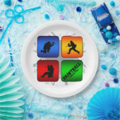 すばらしいペイントボールの都市スタイル ペーパープレート (パーティー)