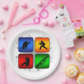 すばらしいペイントボールの都市スタイル ペーパープレート (パーティー)