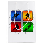 すばらしいペイントボールの都市スタイル ミディアムペーパーバッグ (正面)