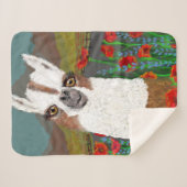 すばらしいポピーとママラマ シェルパブランケット (正面(横))