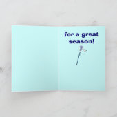 すばらしいラクロスのコーチのおかげで サンキューカード (内部)