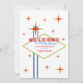 すばらしいラスベガスの印のウェディングシャワーの招待状 招待状 (正面)