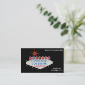 すばらしいラスベガスの名刺への歓迎 名刺 (スタンド正面)