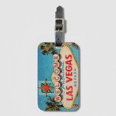 すばらしいラスベガスネバダのレトロの写真への歓迎 ラゲッジタグ (正面縦)