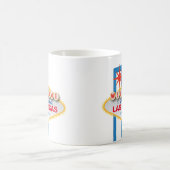 "すばらしいラスベガスネバダへの歓迎"の画像的な印 コーヒーマグカップ (中央)