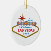 すばらしいラスベガス2010年のたった今結婚しました セラミックオーナメント (右)