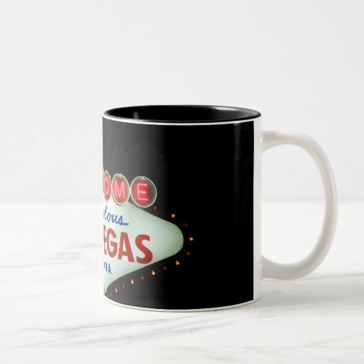 すばらしいラスベガス-ネバダへようこそ ツートーンマグカップ (右)