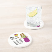 "すばらしいワインの花型女性歌手" コースター (側面)