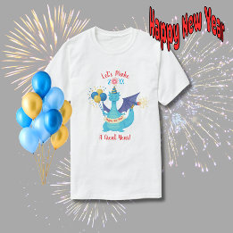 すばらしい一年にしようドラゴン Tシャツ