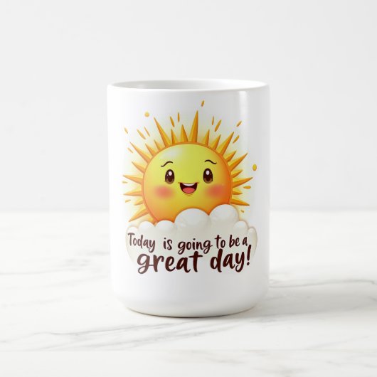 すばらしい一日になりますように コーヒーマグカップ (中央)