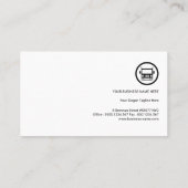 すばらしい一流のモノグラムの明るいロゴアイコントラック運送 名刺 (裏面)