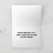 すばらしい上司に誕生日のお祝いを カード (内部)