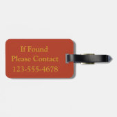 すばらしい世界のパレットのストライプのモノグラム ラゲッジタグ (裏面横)