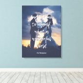 すばらしい世界よ フォト キャンバスプリント (インサイチュ (ウッドフロア))