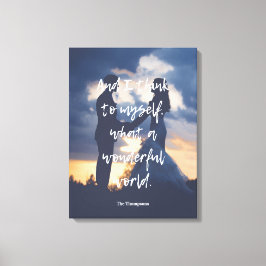 すばらしい世界よ フォト キャンバスプリント