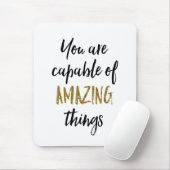 すばらしい事のやる気を起こさせるな引用文 マウスパッド (マウス)