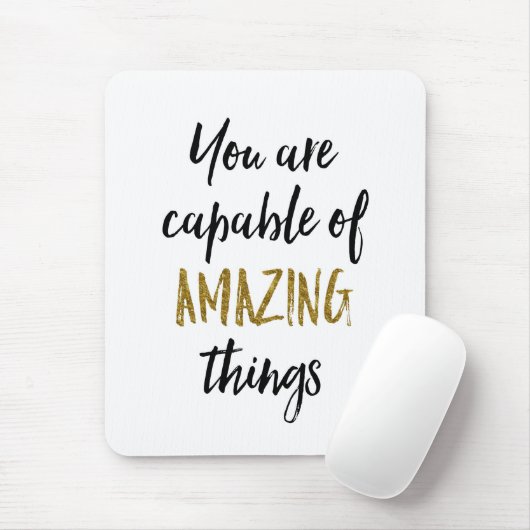 すばらしい事のやる気を起こさせるな引用文 マウスパッド (マウス)