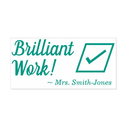 「すばらしい仕事だ！」 割り当てグレーディングラバースタンプ セルフインキングスタンプ (デザイン)