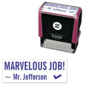 「すばらしい仕事だ!」 確認用ゴム印 セルフインキングスタンプ (インサイチュ)