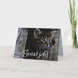 すばらしい仕事は運命の運命を個人化します サンキューカード