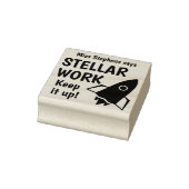 すばらしい仕事を続けてください ゴム印 Teacher Says Stellar Work Keep (スタンプ)