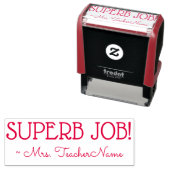 「すばらしい仕事!」 確認用ゴム印 セルフインキングスタンプ (インサイチュ)