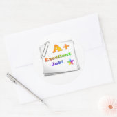 すばらしい仕事A+ ステッカー (封筒)