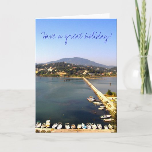 すばらしい休日を過して下さい! カード (正面)