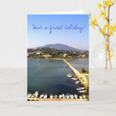 すばらしい休日を過して下さい! カード (黄色い花)