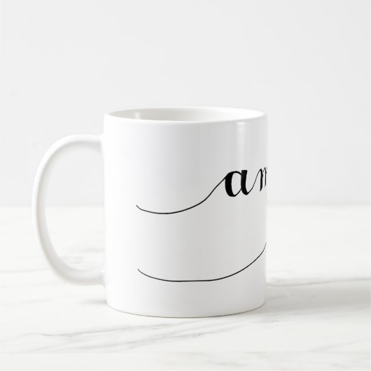 すばらしい優美のコーヒー・マグ コーヒーマグカップ (左)