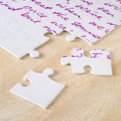 すばらしい優美の手書きの叙情詩 ジグソーパズル (側面)