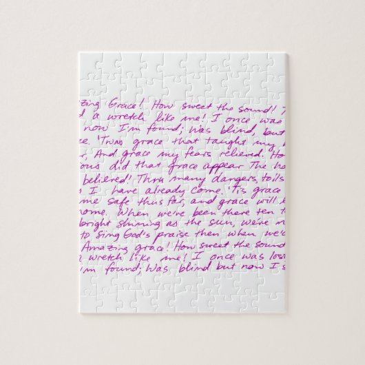 すばらしい優美の手書きの叙情詩 ジグソーパズル (縦)